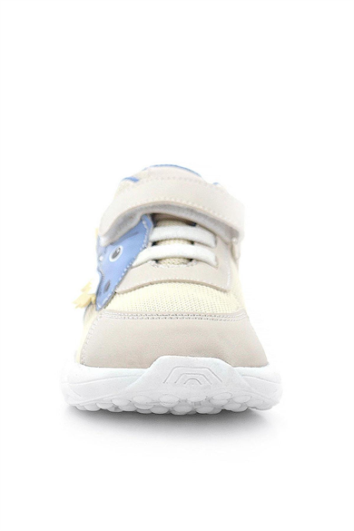 Rakerplus Barefoot Krem Dinazorlu Cırtlı Lastikli Çocuk Spor Ayakkabı