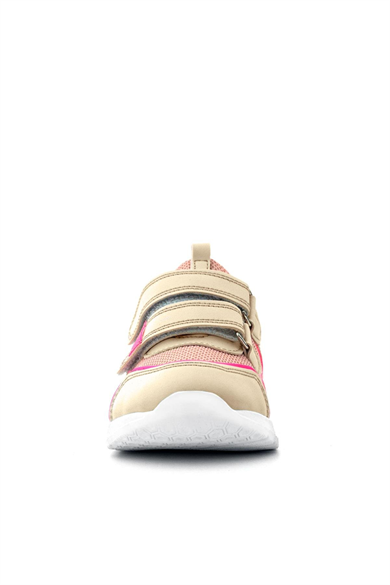 Rakerplus Bej Pembe Cırt Cırtlı Kız Çocuk Spor Ayakkabı