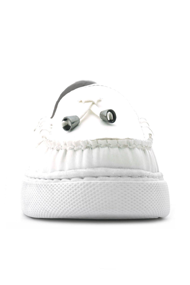 Rakerplus Beyaz Cilt Ekstra Hafif Çocuk Makosen Ayakkabı