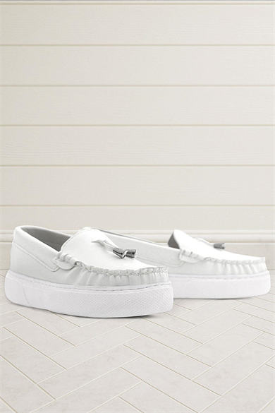 Rakerplus Beyaz Cilt Ekstra Hafif Çocuk Makosen Ayakkabı