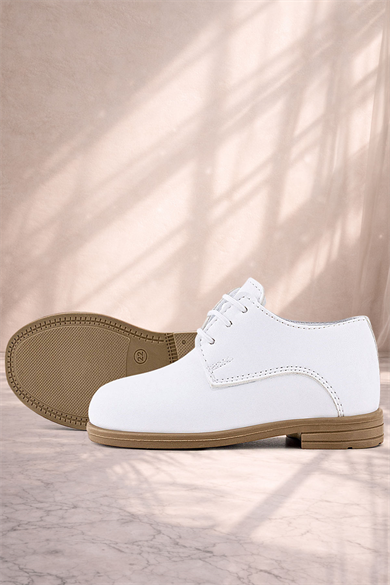 Rakerplus Beyaz Cilt Erkek Çocuk Klasik Ayakkabı