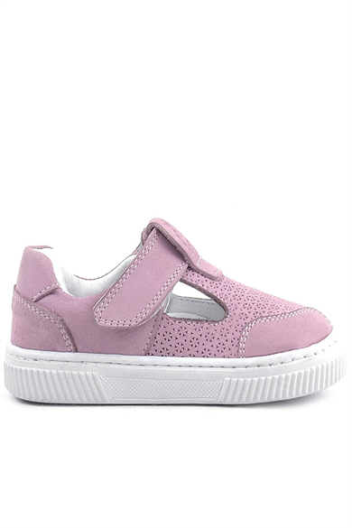 Rakerplus Bheem Hakiki Deri Pudra Cırtlı Bebek Sneaker Sandalet