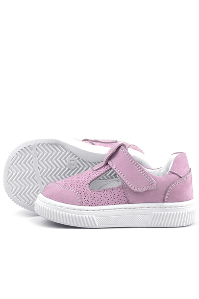 Rakerplus Bheem Hakiki Deri Pudra Cırtlı Bebek Sneaker Sandalet