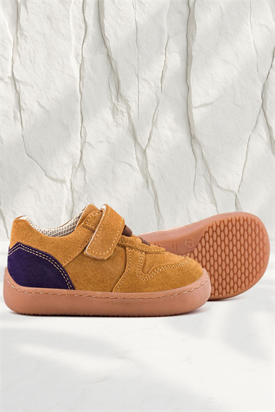 Rakerplus Bob Hakiki Deri Taba Barefoot Cırtlı Lastikli Bebek Sneaker Ayakkabı