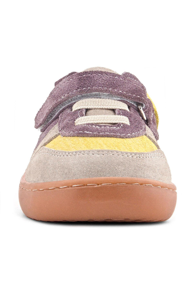 Rakerplus Bob Hakiki Deri Vizon Sarı Barefoot Cırtlı Lastikli Bebek Sneaker Ayakkabı