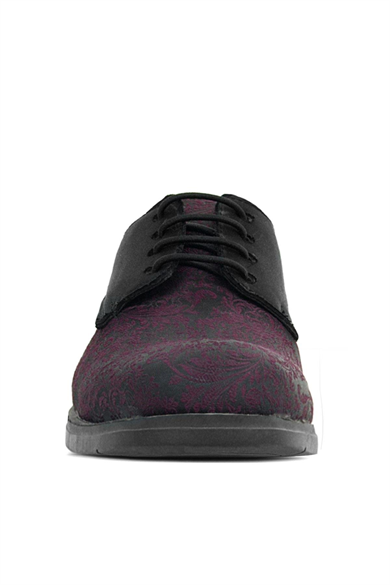 Rakerplus Bordo Siyah Bağcıklı Takım Elbise Klasik Çocuk Ayakkabı