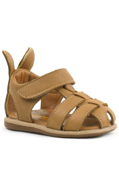 Rakerplus Bunny Hakiki Deri Taba Cırtlı Bebek Sandalet