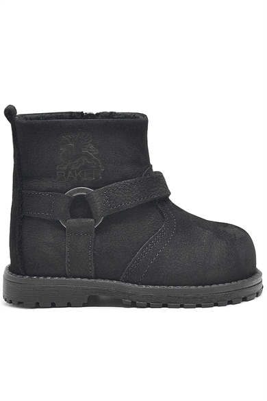 Rakerplus Chiron Hakiki Deri Fermuarlı Kışlık Bebek Bot
