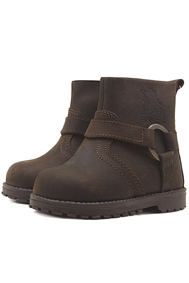 Rakerplus Chiron Hakiki Deri Fermuarlı Kışlık Çocuk Botu