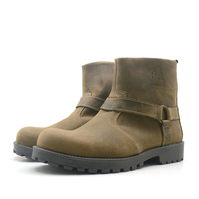 Rakerplus Chiron Hakiki Deri Kum Rengi Fermuarlı Kürklü Bot