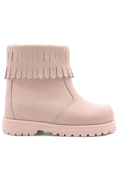 Rakerplus Chiron Hakiki Deri Pembe Fermuarlı Kız Çocuk Bot Çizme