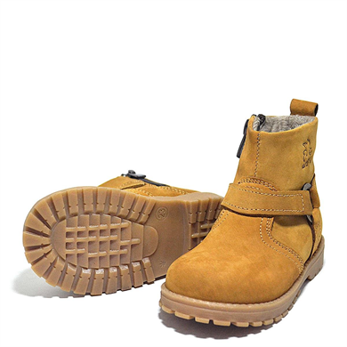 Rakerplus Chiron Hakiki Deri Sarı Fermuarlı Unisex Bebek Çizme