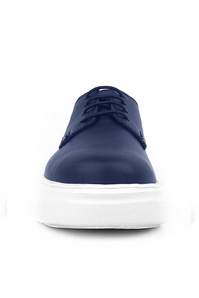 Rakerplus Derby Lacivert Mat Beyaz Taban Çocuk Klasik Ayakkabı