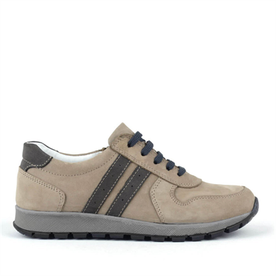 Rakerplus Deri Kum Rengi Fermuarlı Spor Ayakkabı Sneaker