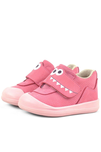 Rakerplus Dino Hakiki Deri Pembe Yüksek Bilekli Bebek Ayakkabı