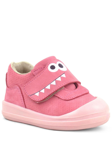 Rakerplus Dino Hakiki Deri Pembe Yüksek Bilekli Bebek Ayakkabı