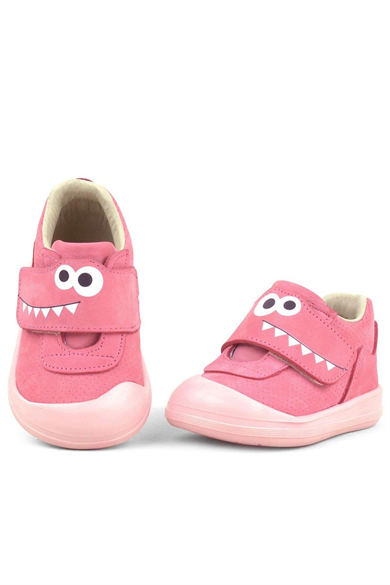 Rakerplus Dino Hakiki Deri Pembe Yüksek Bilekli Bebek Ayakkabı
