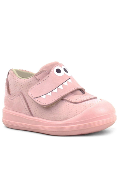 Rakerplus Dino Hakiki Deri Pudra Yüksek Bilekli Bebek Ayakkabı