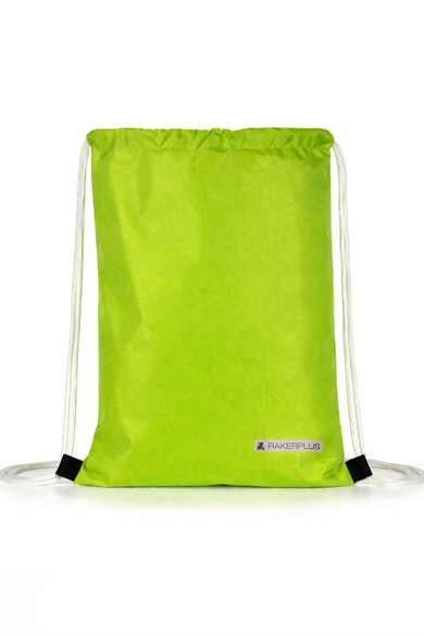 Rakerplus Fıstık Yeşili 32x45 cm Su Geçirmez Büzgülü Spor Ayakkabı Çantası