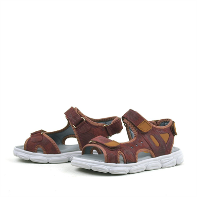 Rakerplus Flint Hakiki Deri Bordo Çocuk Sandalet