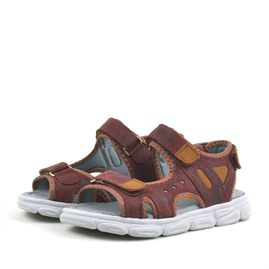 Rakerplus Flint Hakiki Deri Bordo Çocuk Sandalet