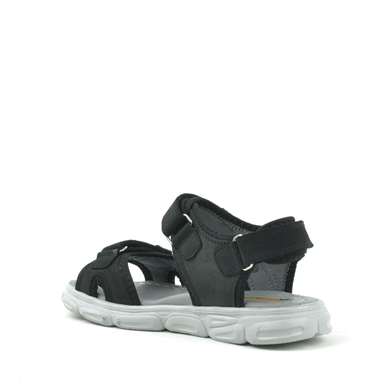 Rakerplus Flint Hakiki Deri Siyah Çocuk Sandalet