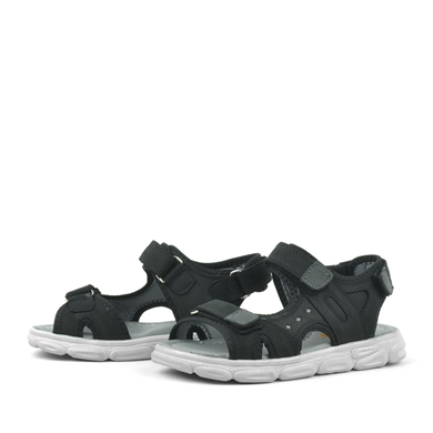 Rakerplus Flint Hakiki Deri Siyah Çocuk Sandalet