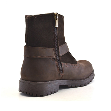 Rakerplus Garuda Hakiki Deri Kahve Fermuarlı Çocuk Bot