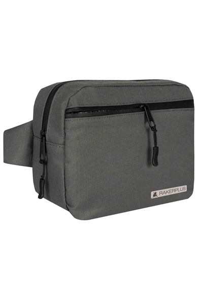 Rakerplus Gri Unisex Minimal 21x15x5 cm Bel ve Göğüs Çantası