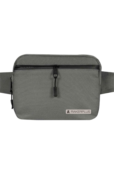 Rakerplus Gri Unisex Minimal 21x15x5 cm Bel ve Göğüs Çantası