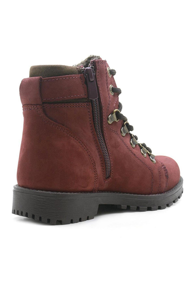 Rakerplus Griffon Hakiki Deri Bordo Fermuarlı Çocuk Bot