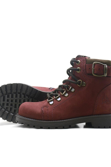 Rakerplus Griffon Hakiki Deri Bordo Fermuarlı Çocuk Bot