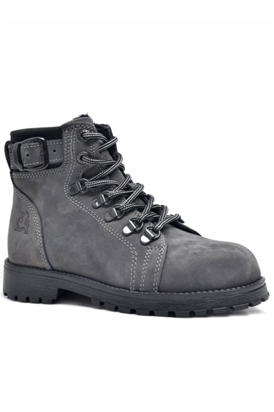 Rakerplus Griffon Hakiki Deri Fermuarlı Kışlık Unisex Çocuk Bot