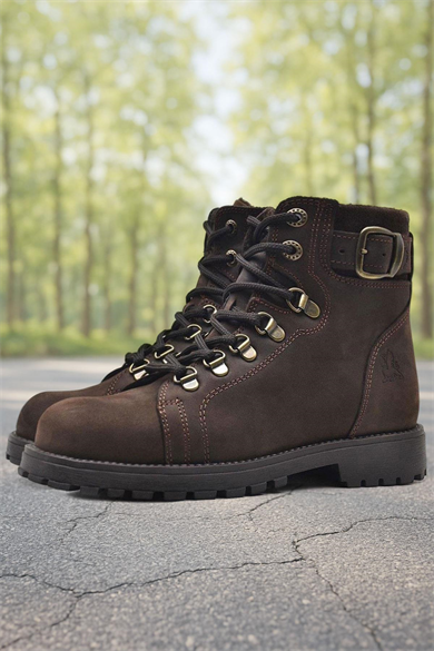 Rakerplus Griffon Hakiki Deri Fermuarlı Kışlık Çocuk Bot