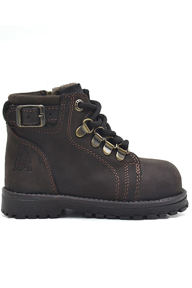 Rakerplus Griffon Hakiki Deri Fermuarlı Kışlık Çocuk Bot