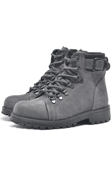 Rakerplus Griffon Hakiki Deri Fermuarlı Kışlık Unisex Çocuk Bot