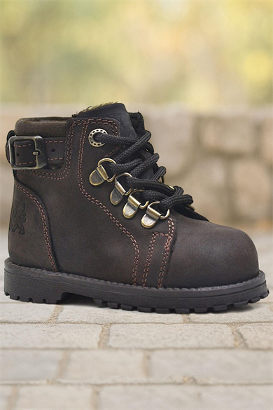 Rakerplus Griffon Hakiki Deri Fermuarlı Kışlık Çocuk Bot