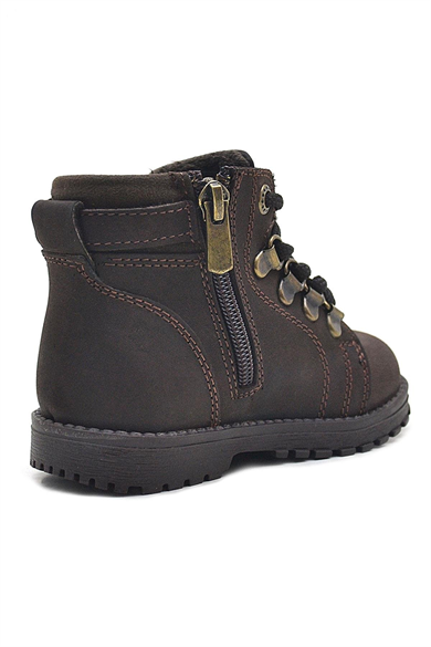 Rakerplus Griffon Hakiki Deri Fermuarlı Kışlık Çocuk Bot