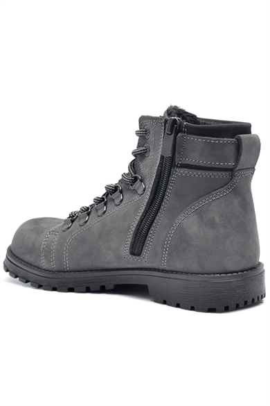 Rakerplus Griffon Hakiki Deri Fermuarlı Kışlık Unisex Çocuk Bot