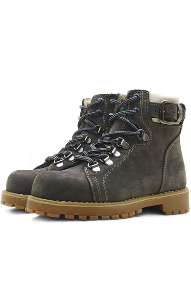 Rakerplus Griffon Hakiki Deri Fermuarlı Kışlık Unisex Çocuk Bot