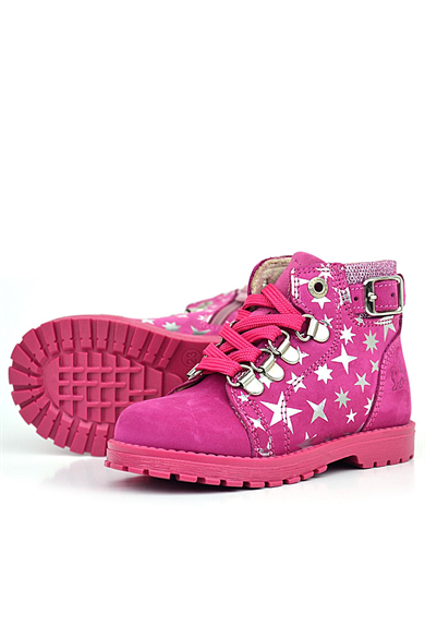 Rakerplus Griffon Hakiki Deri Fuşya Pembe Bebek Bot