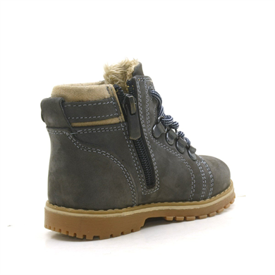 Rakerplus Griffon Hakiki Deri Gri Kürklü Bebek Bot