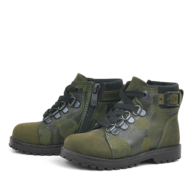 Rakerplus Griffon Hakiki Deri Haki Yeşil Kamuflaj Bebek Bot