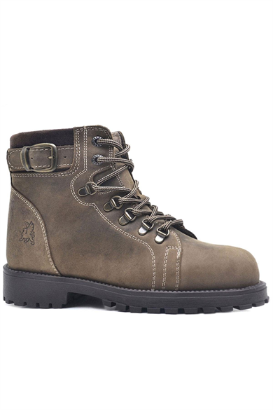 Rakerplus Griffon Hakiki Deri Kum Fermuarlı Kışlık Çocuk Bot