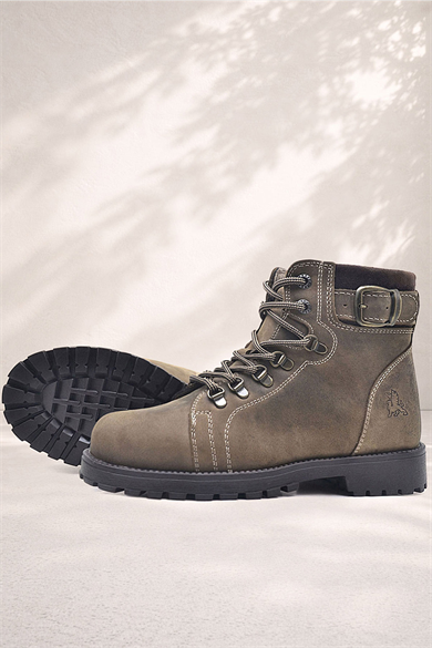 Rakerplus Griffon Hakiki Deri Kum Fermuarlı Kışlık Çocuk Bot