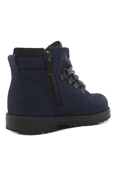 Rakerplus Griffon Hakiki Deri Lacivert Fermuarlı Bebek Botu