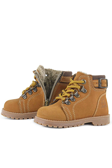 Rakerplus Griffon Hakiki Deri Sarı Kürklü Çocuk Bot