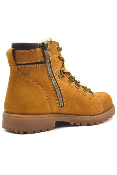 Rakerplus Griffon Hakiki Deri Sarı Kürklü Çocuk Bot