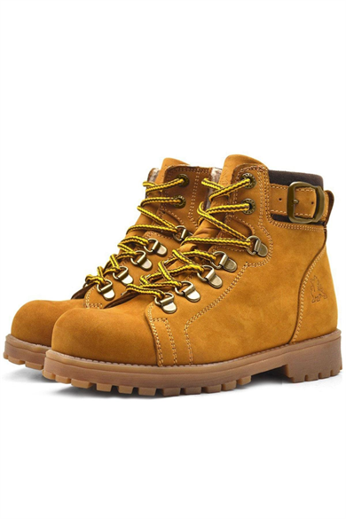 Rakerplus Griffon Hakiki Deri Sarı Kürklü Çocuk Bot