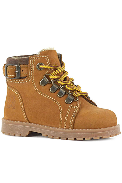 Rakerplus Griffon Hakiki Deri Sarı Kürklü Çocuk Bot